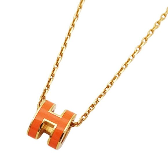 HERMES Orange Necklace - Picture 1 of 10